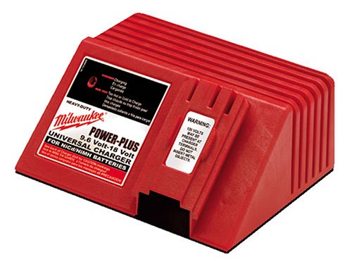 Buy Now at Amazon.com: Milwaukee 48-59-0255 Universal 9.6-Volt To 18-Volt NiCad And NiMH Slide Style 1 Hour Battery Charger