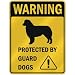 WARNING  AUSTRALIAN SHEPHERD PROTECTED BY GUARD DOGS  PARKING SIGN DOG