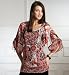 Info/Buy Flared Sleeve Floral Boho Top