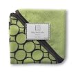SwaddleDesigns Washcloth Set - Lime with Brown Mod Circles