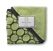 SwaddleDesigns Terry Velour Baby Washcloth Set - Lime with Brown Mod Circles