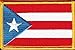 Puerto Rico Flag Iron-On Patch [2x3.5in. - Red/White/Blue]