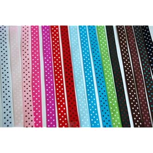 Polka-Dot-Grosgrain-Ribbon-16-Colors-of-3-8-