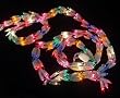 9' Christmas Light Garland with 300 Multi Mini Lights - White Wire