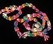 9' Christmas Light Garland with 300 Multi Mini Lights - White Wire