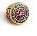 Knight Templar Ring - Masonic College Style GOLD Color Stainless Steel Ring
