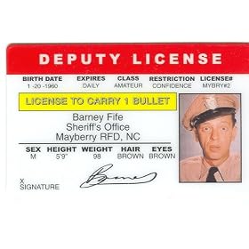 Barney Fife - Collector Card