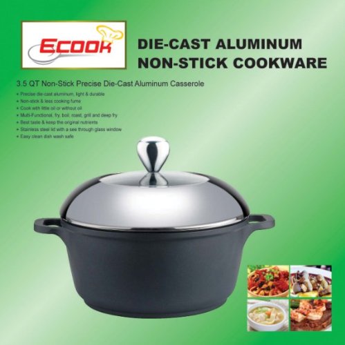 3.5qt Die-cast Aluminum Non-stick Casserole