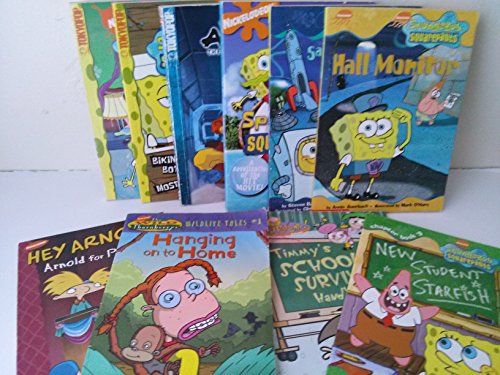 Nickelodeon Series: Book Sets for Kids: Bikini Bottoms Most Wanted; Mistaken Identity; the Spongebob Squarepants Movie; Avatar, the Last Airbender; Sandy's Rocket' Hall Monitor; Timmys School Survival Handbook; New Student Starfish (An Unofficial Box Set - Nickelodeon)