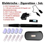 SET EGO-T 1100 mAh Typ A mit LCD-ZUGZAHLANZEIGE TASCHE + ZUBEHÖR - elektrische Zigarette