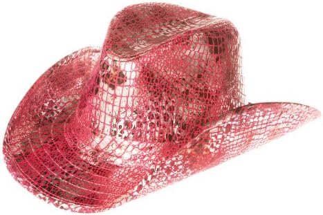 Snake Eyes Python Shimmer Print Cowboy Hat