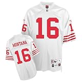 Joe Montana #16 White San Francisco 49ers Mitchell & Ness NFL Premier Throwback All Stitched Replica Jersey - XX-LARGE