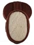 Upper Canada Soap & Candle Bath Accessories Bamboo and Loofah Sponge,   (Pack of 3)