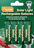AA Solar Light Rechargeable Batteries (pack of 4) - Ni-Hm