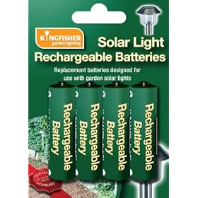 AA Solar Light Rechargeable Batteries (pack of 4) - Ni-Hm