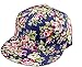 Floral Flower Snapback Adjustable Fitted Men's Women's Hip-Hop Cap Hat Headwear