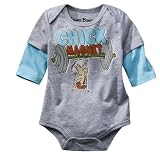 Newborn Boys' Heather Grey Bamm Chick Magnet Bodysuit
