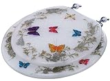 Kirch 4001Butterfly Colorful Butterfly Standard Toilet Seat