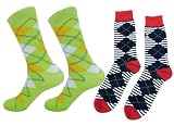 Fancy Colorful Dress Socks Cotton Socks for men - 2 PAIR - AD003 / AD041