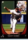 2011 Bowman Baseball Card # 83 Tommy Hanson - Atlanta Braves - MLB Trading Card in a Protective Display Case