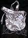 New Kooba Metallic Leather Drawstring Handbag Purse
