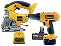 Dewalt 18 Volt Combi Drill With 18 Volt Jigsaw, 2x 18 Volt Batteries 2 AH Ni-Cad, Carry Case
