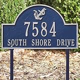 IMAGE OF Anchor Arch Lawn Plaque - Antique Brass with Matching Type - Frontgate - Christmas Decorations