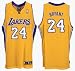 Kobe Bryant Gold adidas NBA Authentic Los Angeles Lakers Jersey - 40