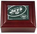 NFL New York Jets Wood Keepsake Box