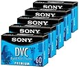 Sony DVM60PRL Premium MiniDV 60min Data Tape Cartridge 5 Pac