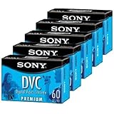 Sony DVM60PRL Premium MiniDV 60min Data Tape Cartridge 5 Pac