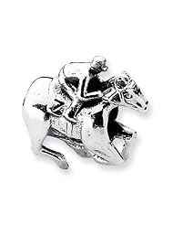 Sterling Silver Reflections Race Horse Bead