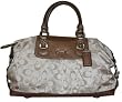 Authentic Coach 3 Color Signature Large Ashley Satchel Bag 18437 Light Khaki Multi