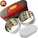 Home Star Stainless Steel 2 Container Lunch Box with multipurpose chapati or salad container(pouch colours may be vary) RS.279.00