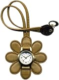 hang watch (ハングウォッチ) アクセサリウォッチ 花 黄土色 EP086X