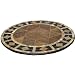 San Marco 48 Round Dining Table Top w/umbrella hole - (Black Frame)
