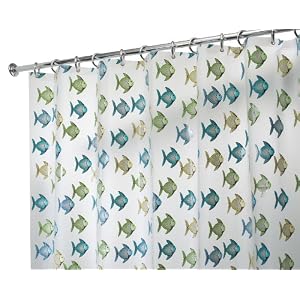 Blue/Green EVA shower curtain