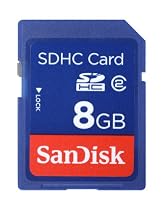 SanDisk 8 GB Class 2 SDHC Flash Memory Card SDSDB-008G-A14F