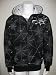Silver Star Men's 20 Eyes Reversible Hoodie in Black/White