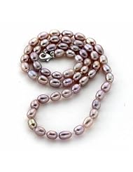 Freshwater Pearl Silver Necklace 18"