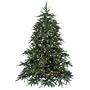 Barcana 8-Foot Washington Fir PE/PVC 500 Clear and Frosted Mini Light Ready Trim Christmas Tree