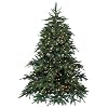 Barcana 8-Foot Washington Fir PE / PVC 500 Clear and Frosted Mini Light Ready Trim Christmas Tree