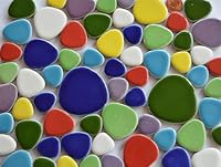 60 St. Mosaikfliesen Pebbles Mosaik Stei...