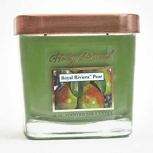 Harry and David 16-Ounce Jar Candle, Large, Royal Riviera Pear