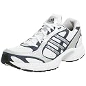 adidas Men's Duramo US Lea Running Shoe,White/Marine/Silver,11 M