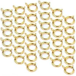36 Pocket Watch Parts Fobs Connectors Gold Plated 12mm