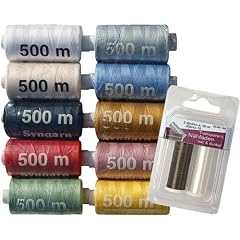 N�hgarn / Syngarn Garn Garne Polyester bunt Mode (3) f�r die N�hmaschine 10 Sp. a. 500m & 2 Sp. a. 50m Transp. N�hfaden ,0303