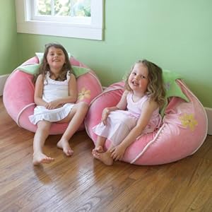 Pink Bean Bag Chair Strawberry Bean Bag Chair & Floor Cushions