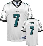 Michael Vick Jersey: Reebok White Replica #7 Philadelphia Eagles Jersey