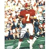 Joe Theismann Autographed Washington Redskins (Red Jersey) 8x10 Photo